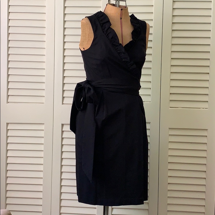 Diane Von Furstenberg Black Wrap Dress